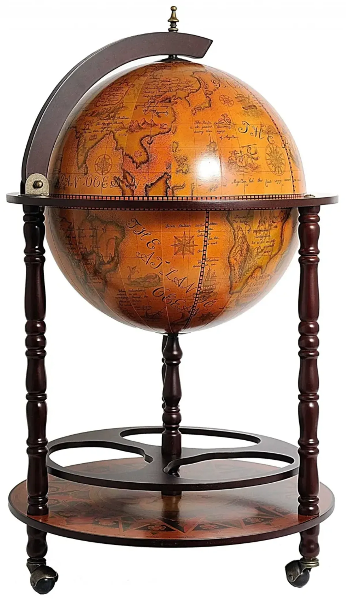 Globe Drink Cabinet - Walnut