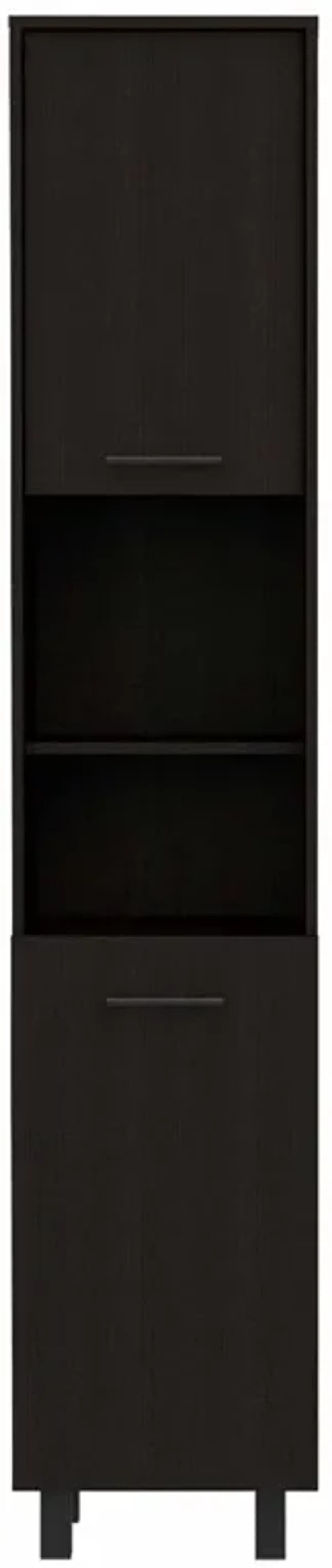 Modern Sleek And Tall Pantry Cabinet - Black