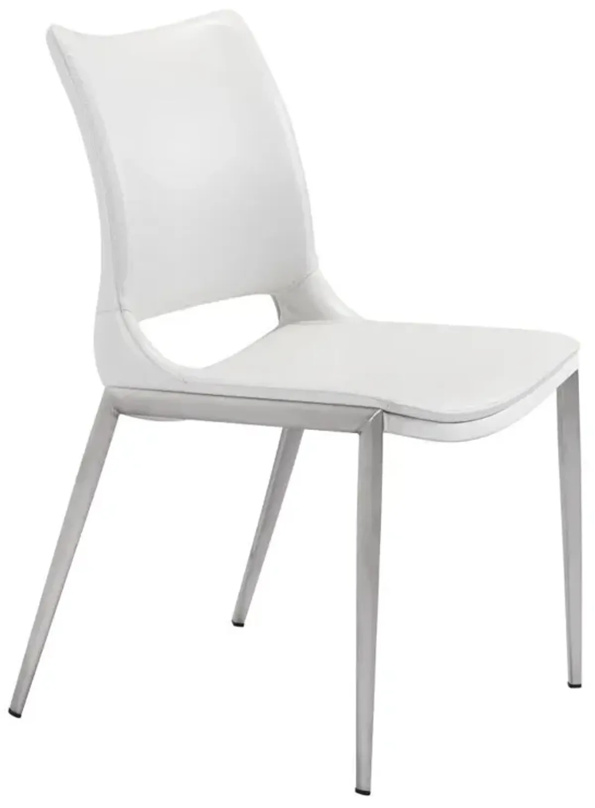 Cradle Faux Leather Side Or Dining Chairs (Set of 2) - White