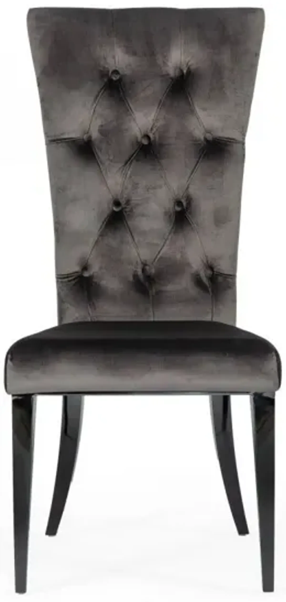 Velvet Modern Dining Chairs (Set of 2) - Gray