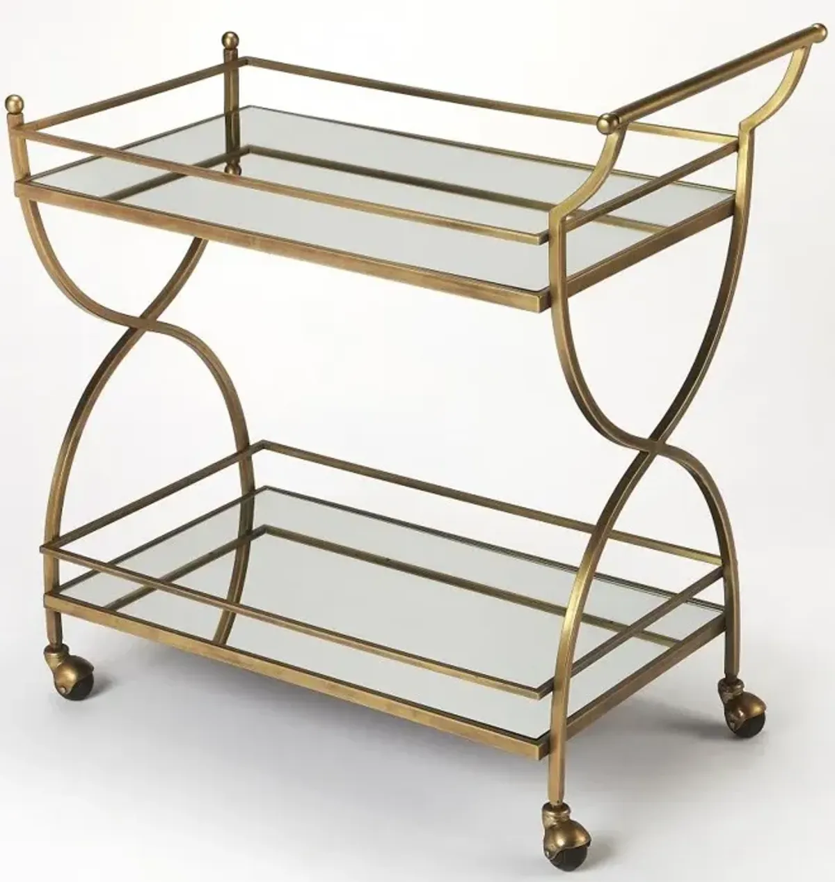 Bar Cart - Antique Gold