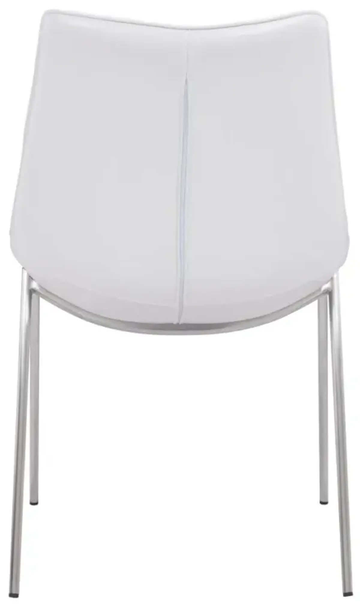 Stich Faux Leather Side Or Dining Chairs Chairs (Set of 2) - White