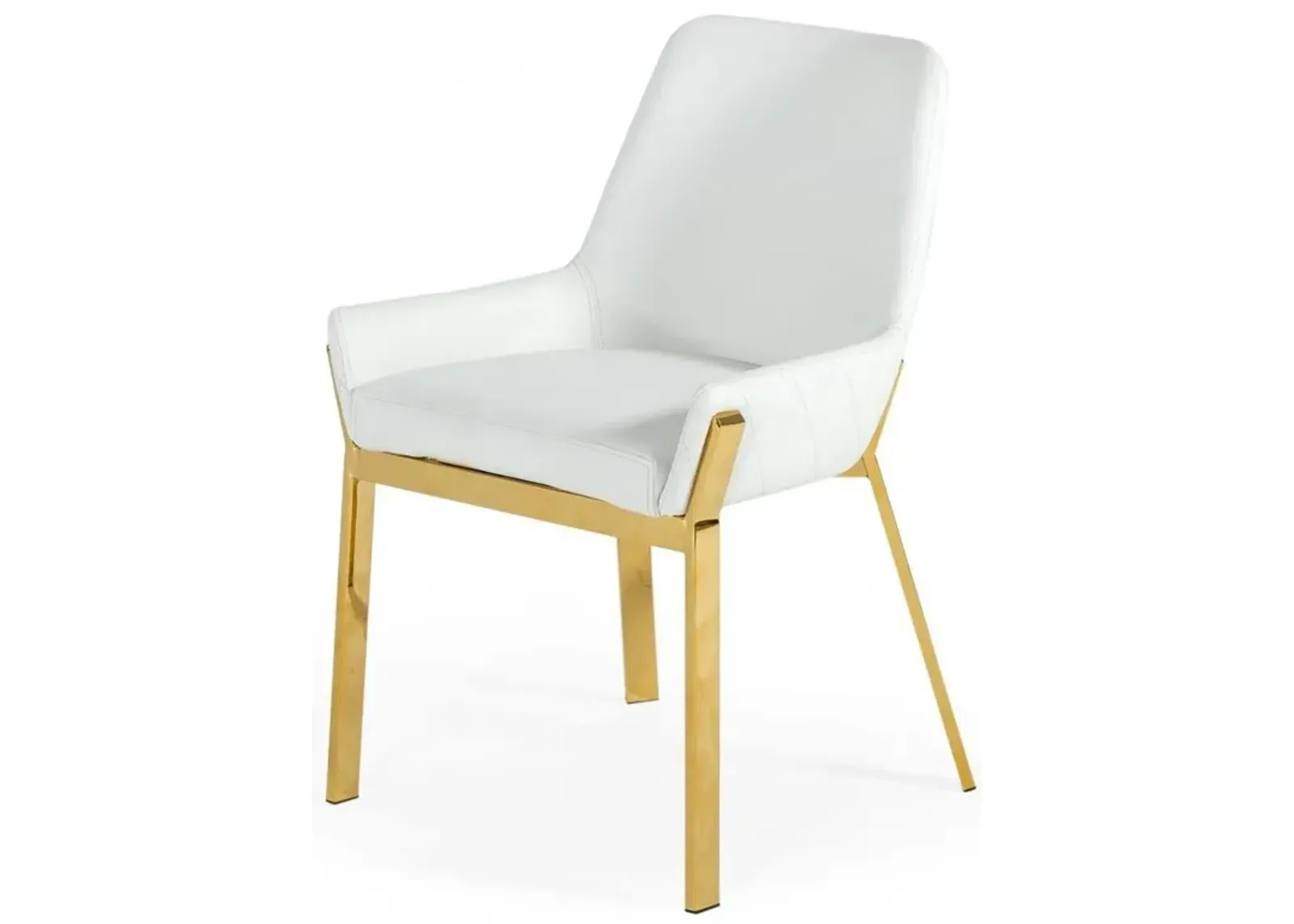 Dining Chair - White Gold