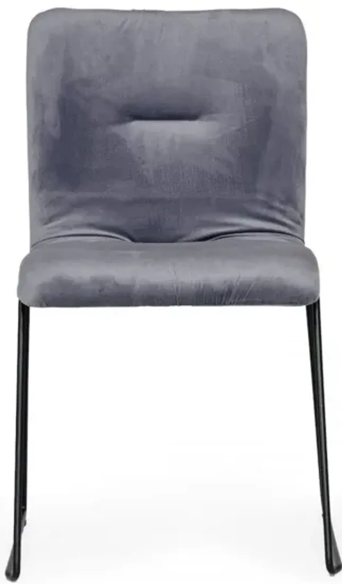 Velvet Dining Chairs (Set of 2) - Gray