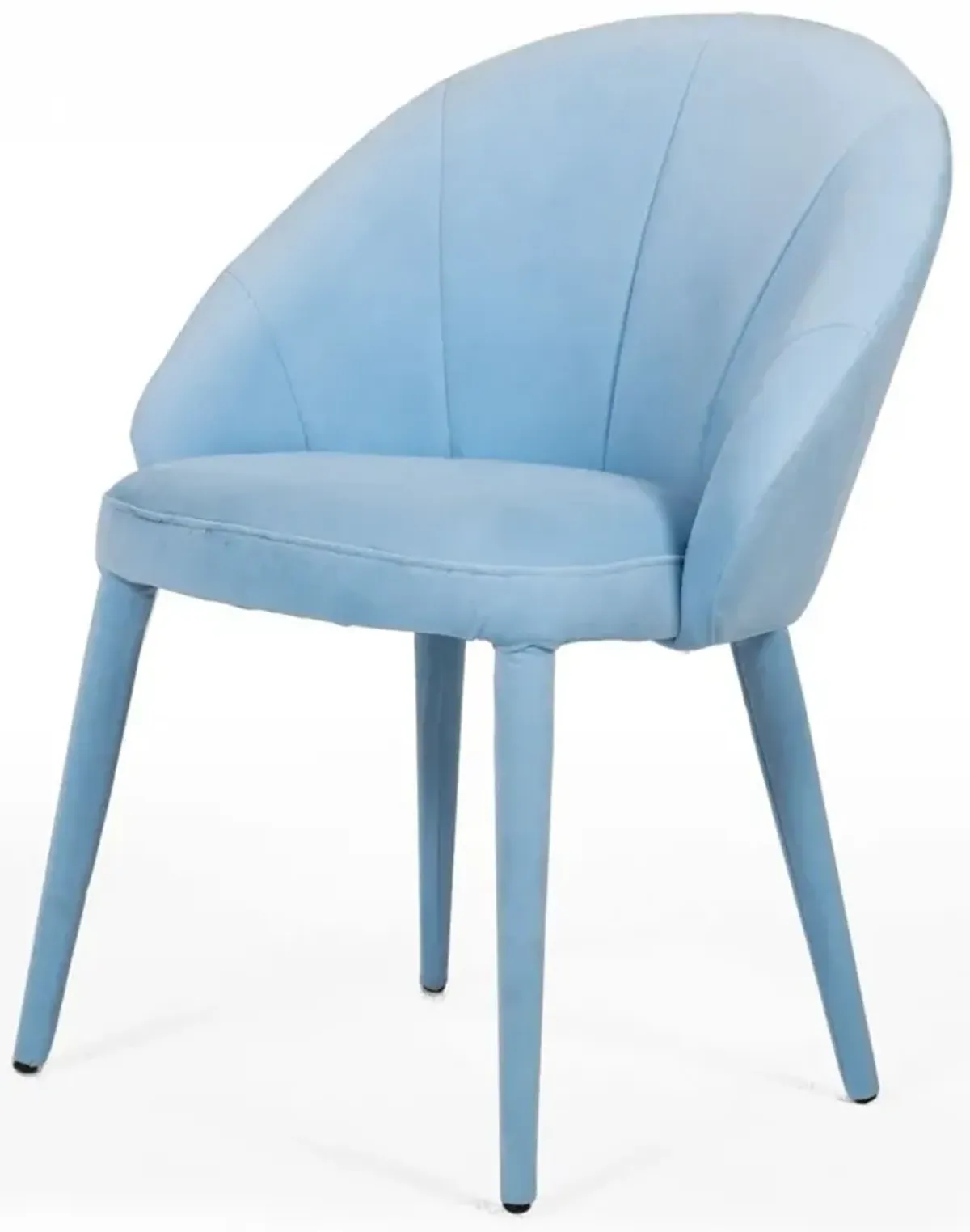 Fabric Wrapped Dining Chair - Blue