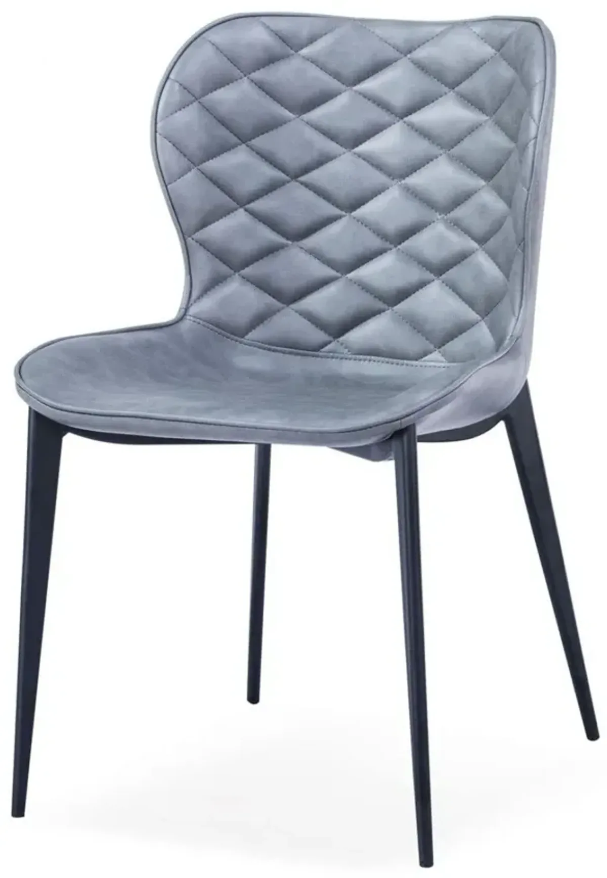 Modern Dining Chairs (Set of 2) - Gray Black