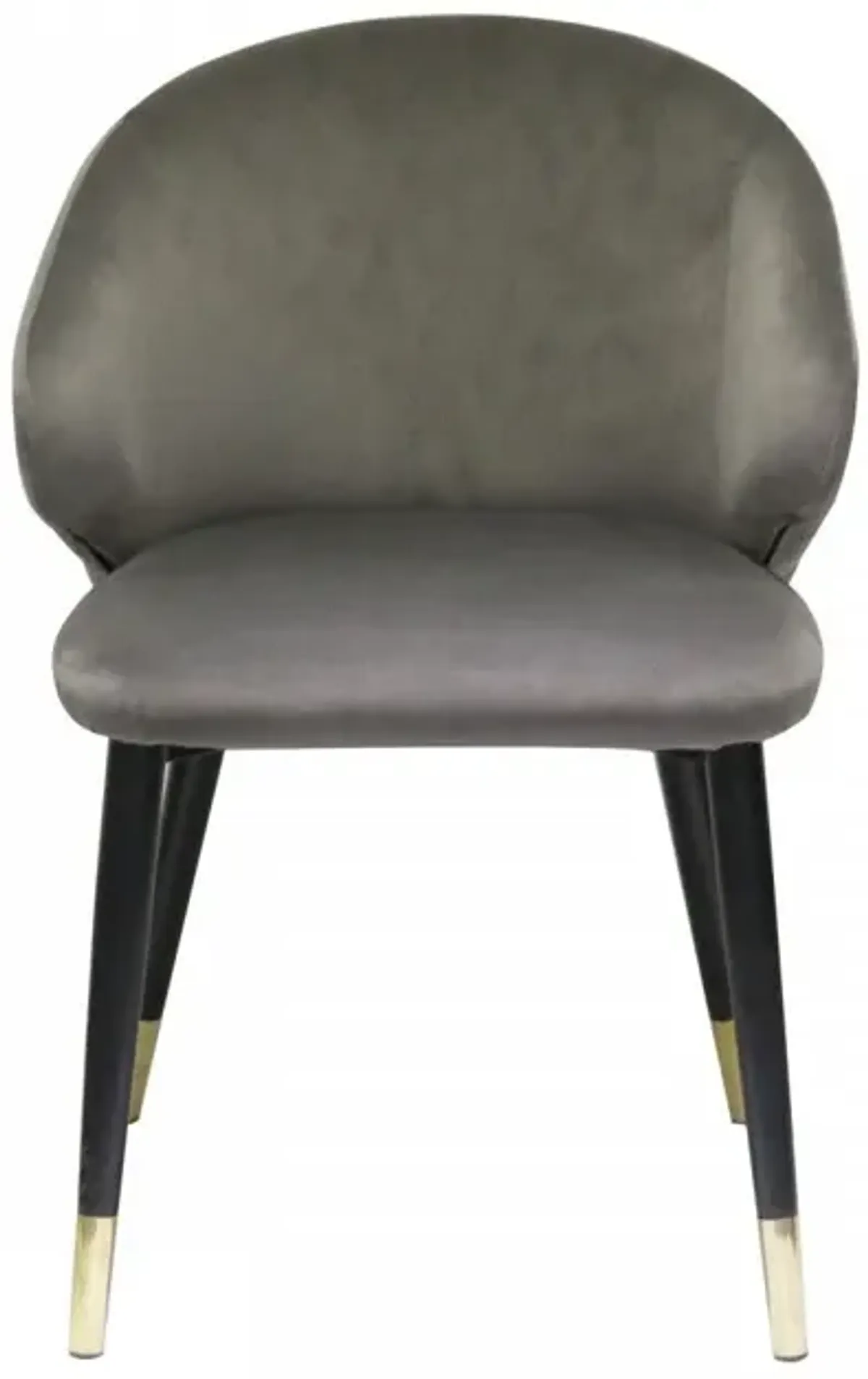 Velvet Dining Chairs (Set of 2) - Dark Gray