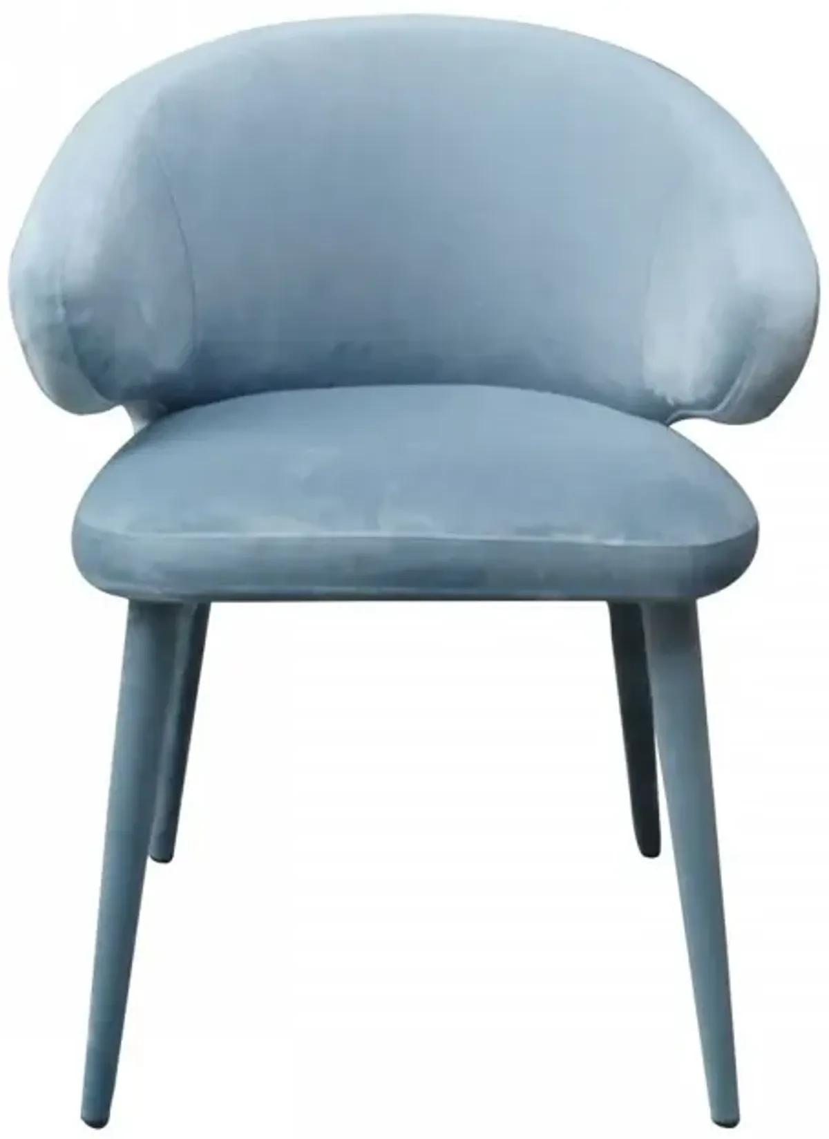 Fabric Wrapped Dining Chair - Blue Gray