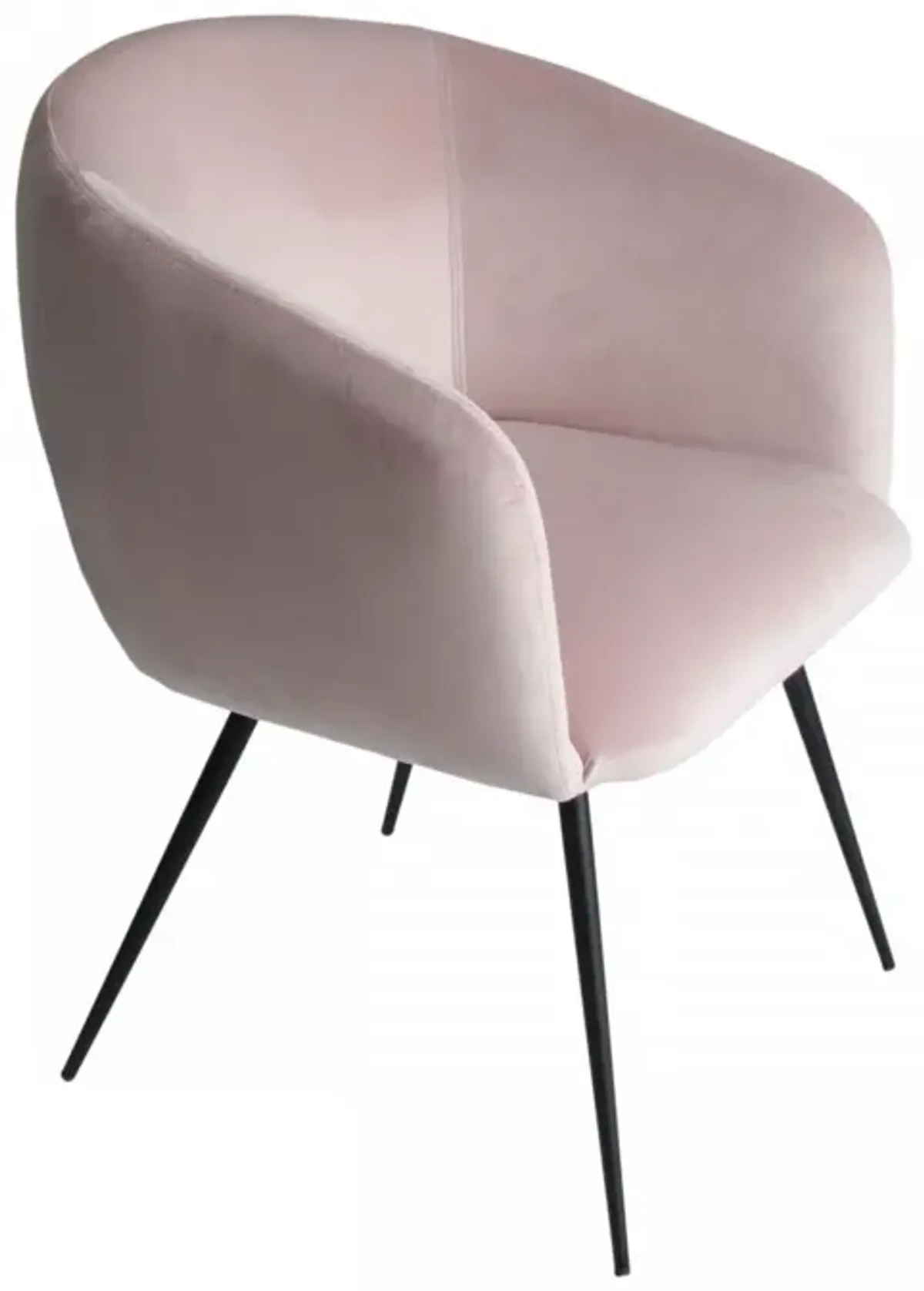 Velvet Modern Dining Chair - Pink