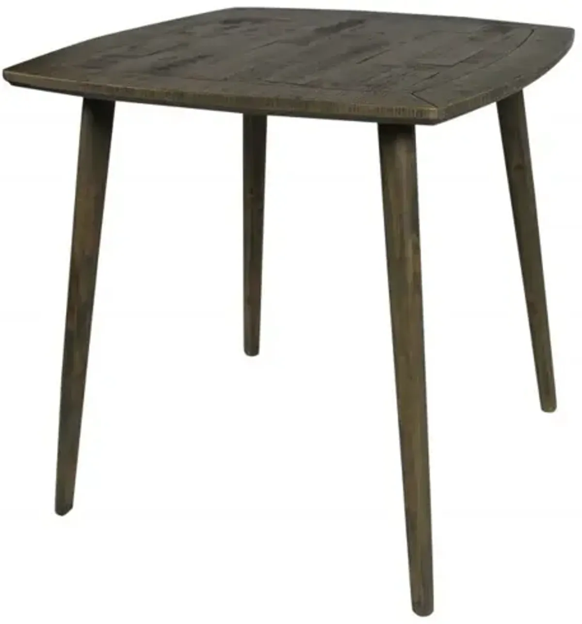 Square Solid Wood Dining Table - Brown