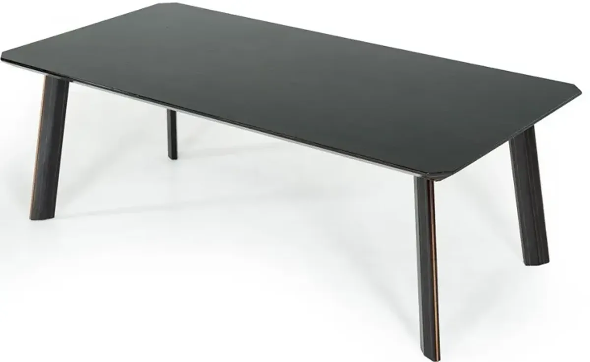 Rectangular Dining Table - Black / Rose Gold