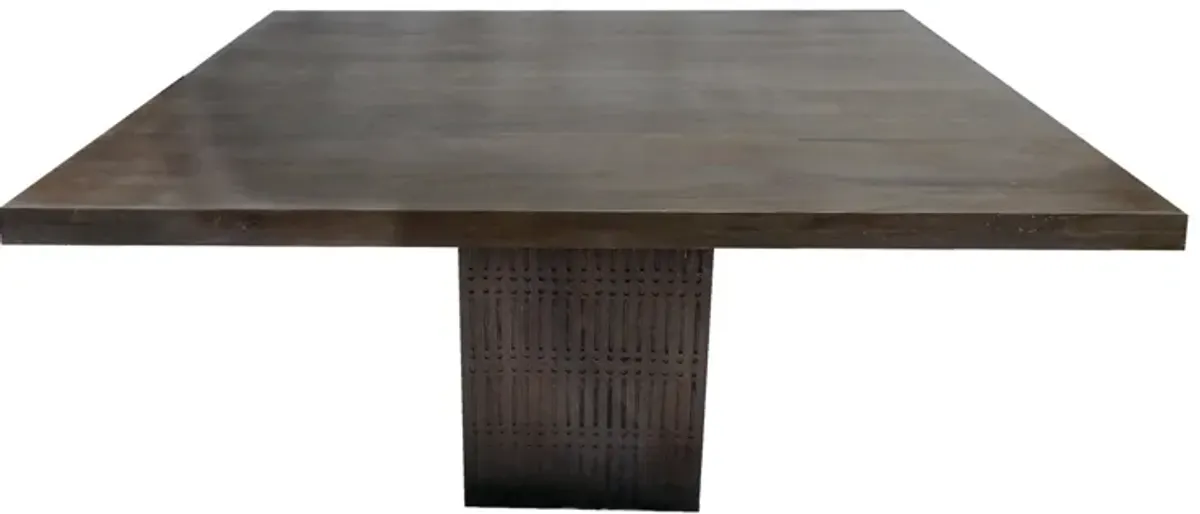 Solid Wood Dining Table - Brown