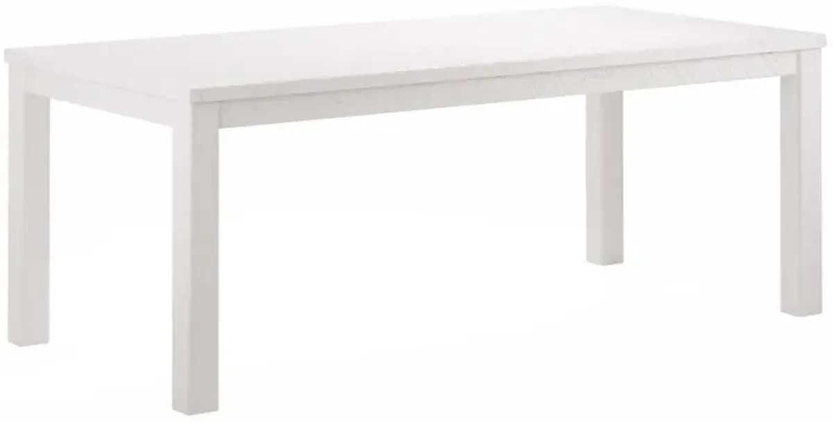 Solid Wood Dining Table 35" - White