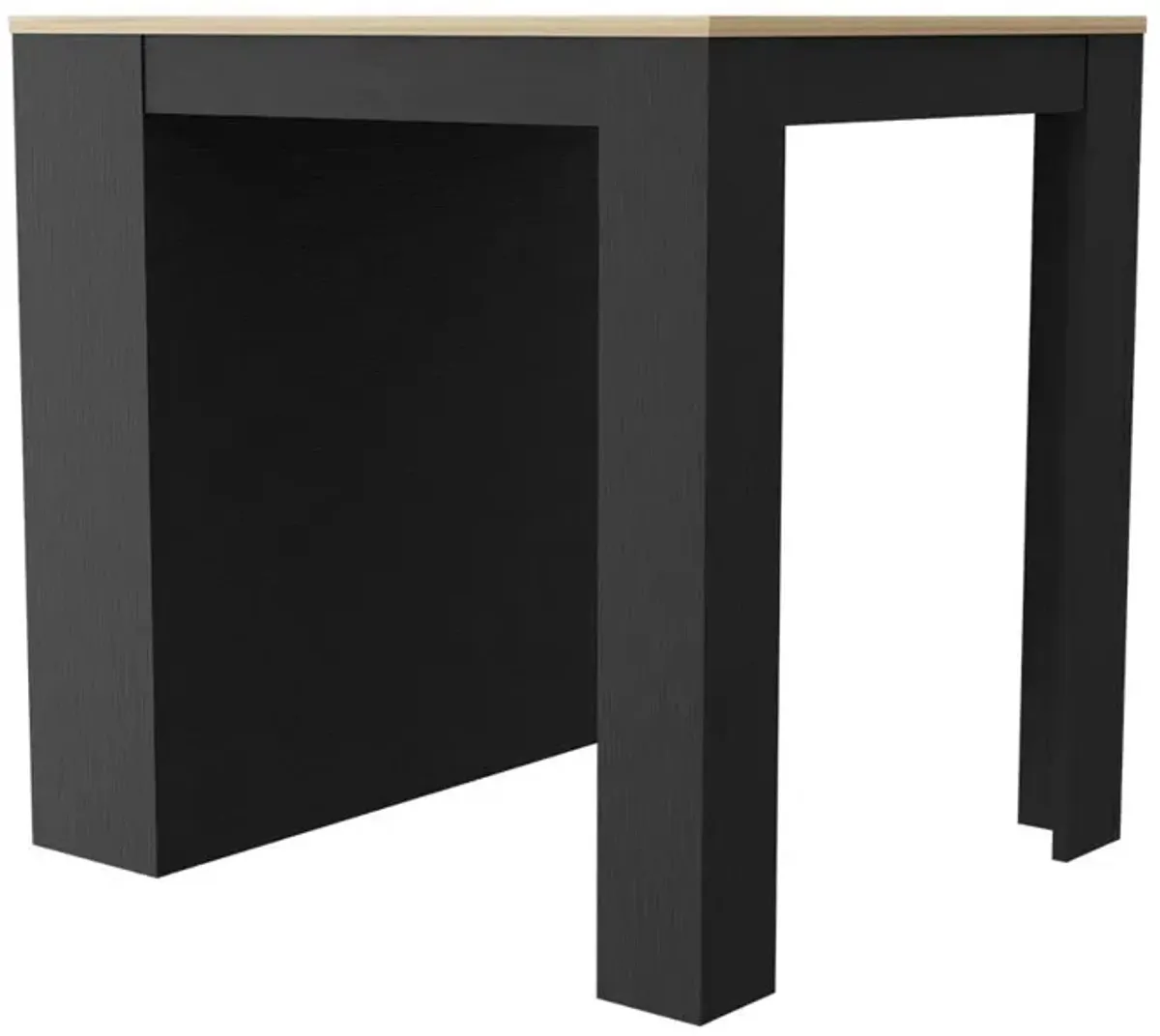 Kitchen Island With Storage - Black / Brown