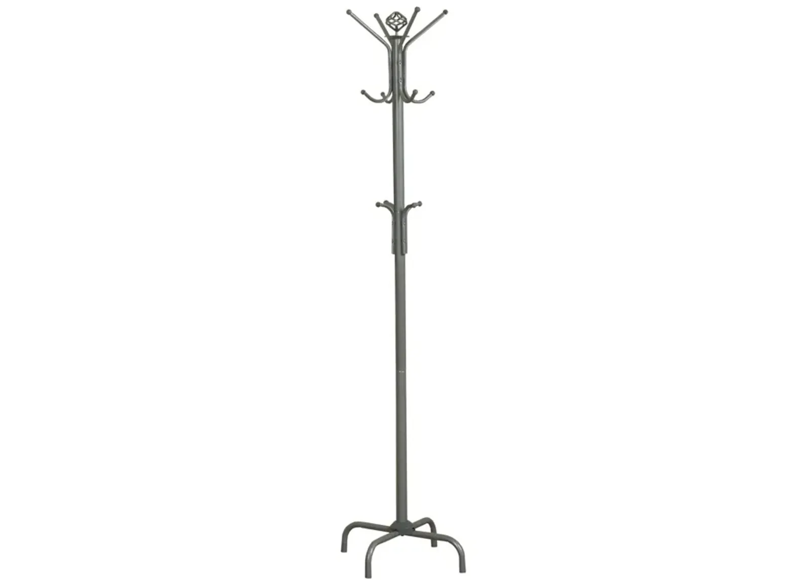 Metal Coat Rack - Silver