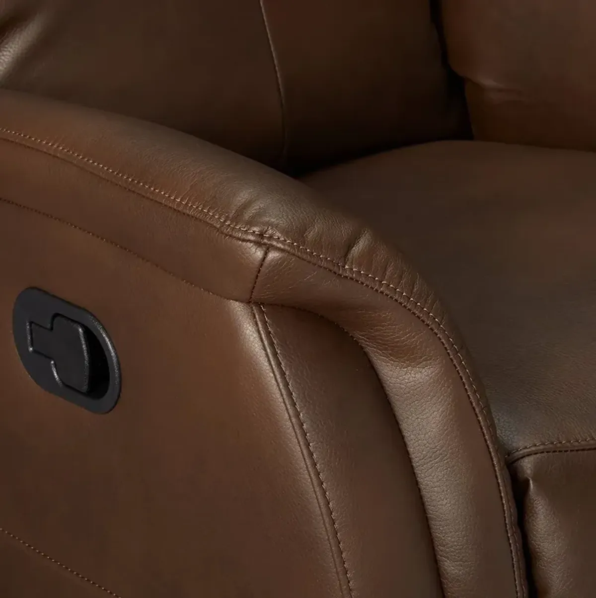 Leather-Aire Motion Recliner - Brown