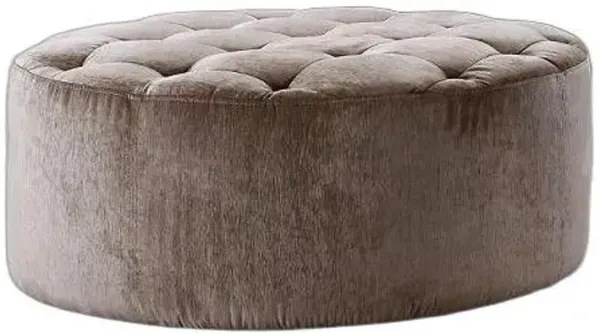Velvet Footstool Ottoman - Purple