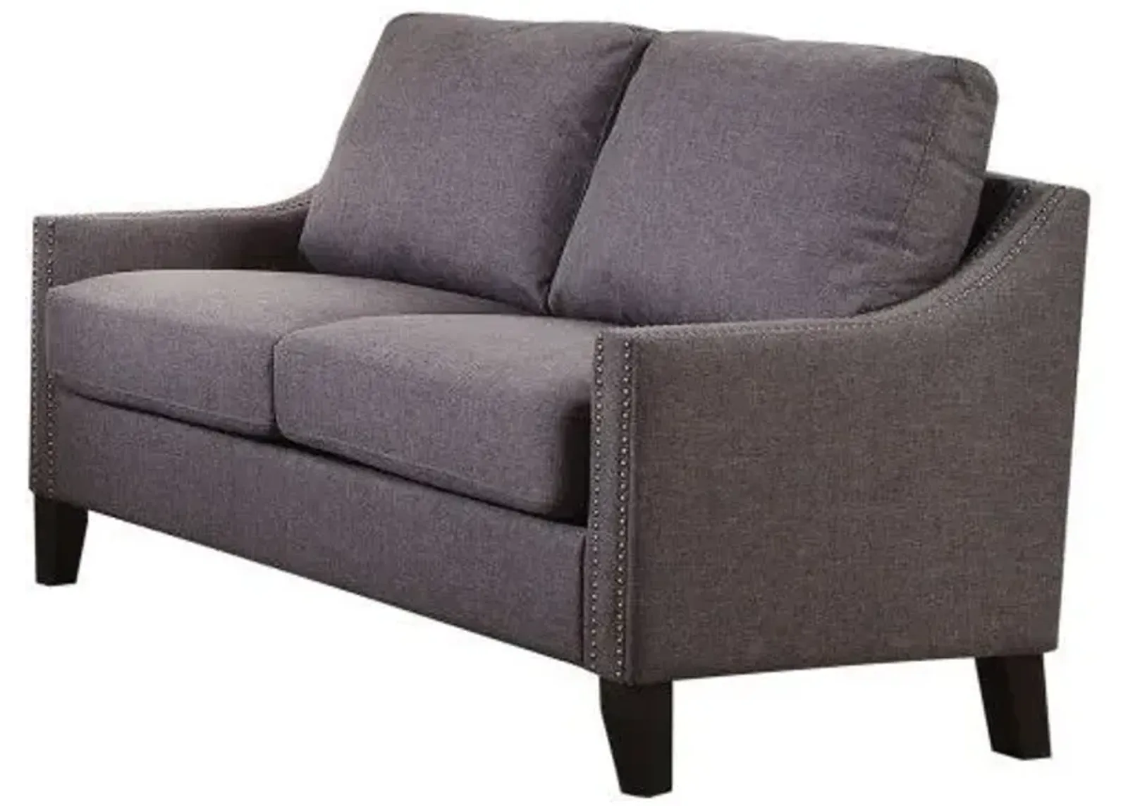 Polyester Blend Love Seat - Brown