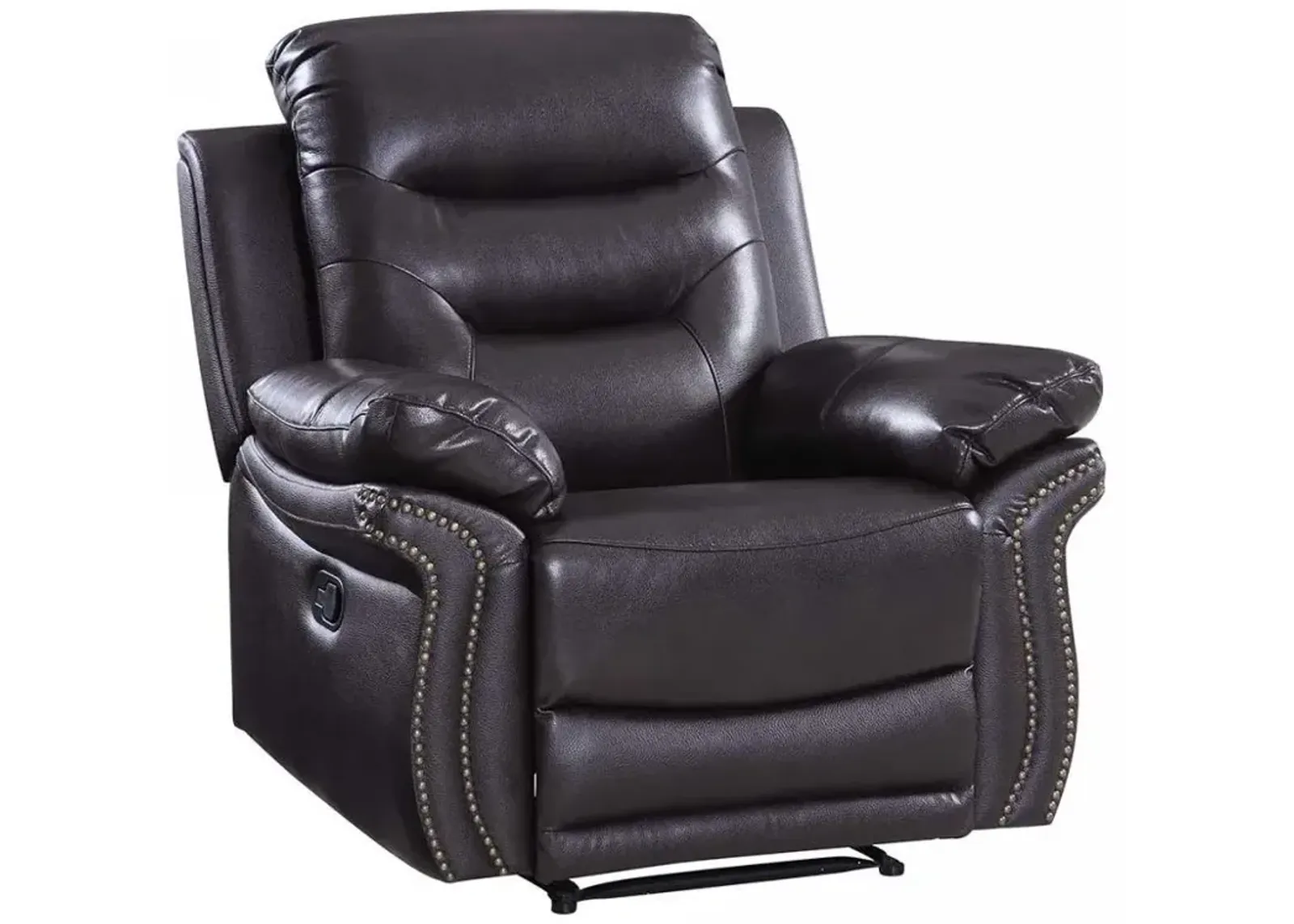 Comfortable Leather Recliner Chair - Brown