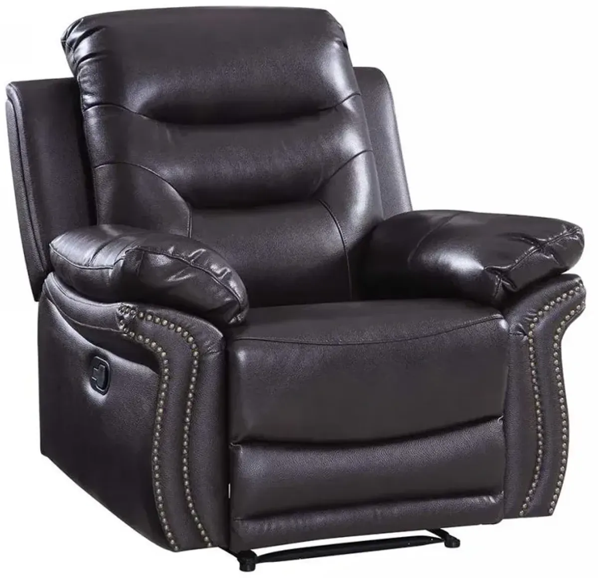 Comfortable Leather Recliner Chair - Brown