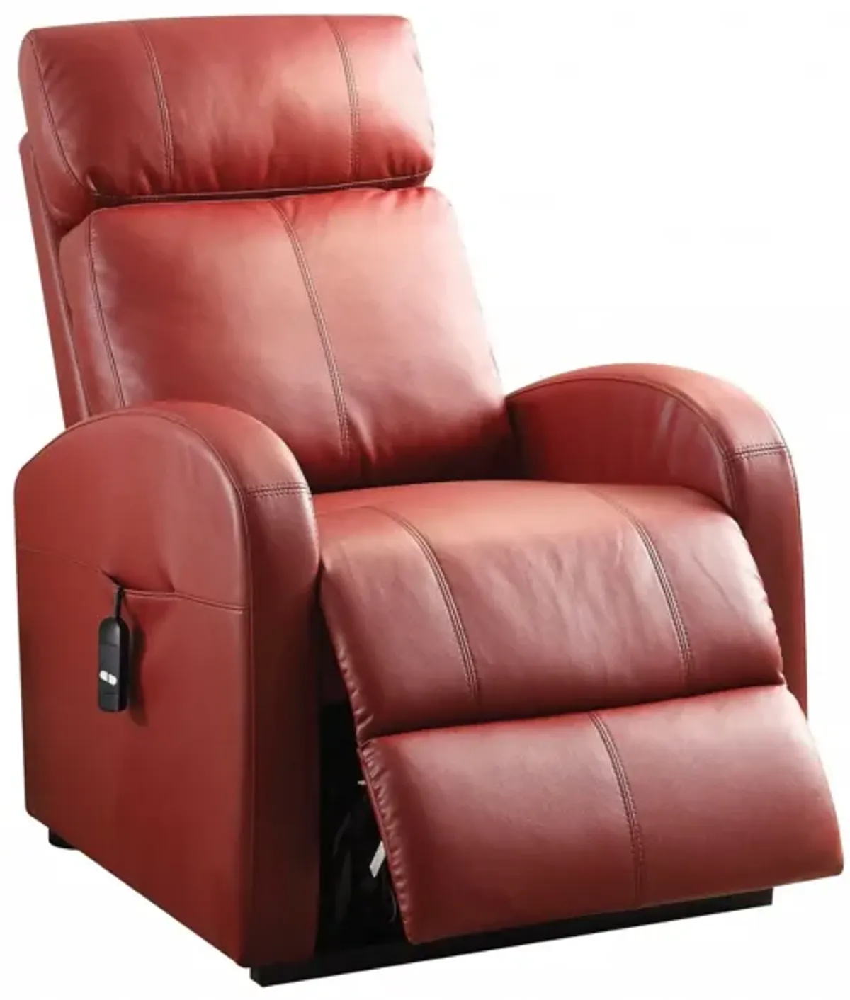 Faux Leather Power Motion Lift Recliner In - Red