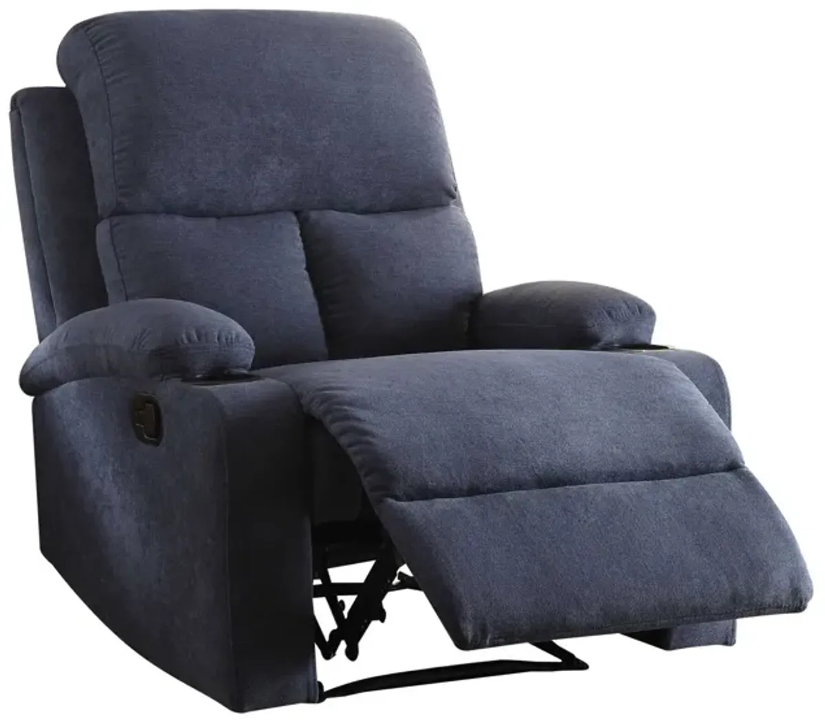 Linen Recliner - Blue