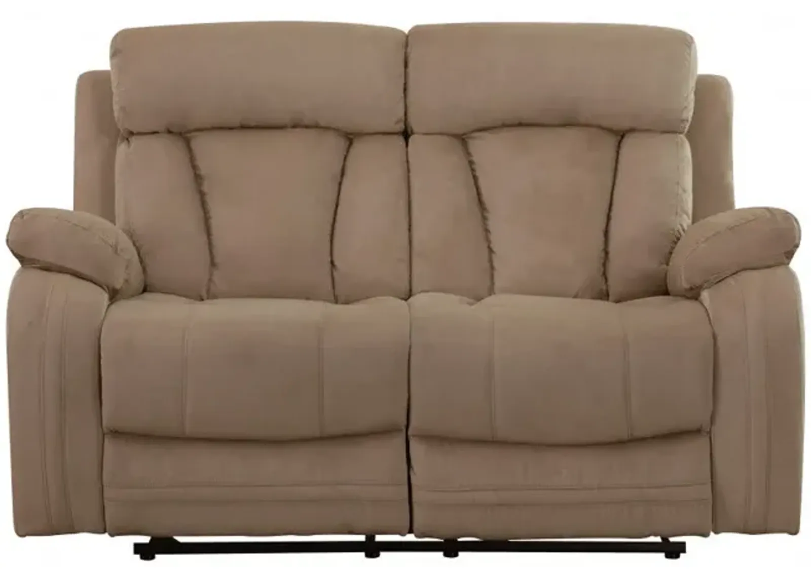 Modern Fabric Loveseat - Beige