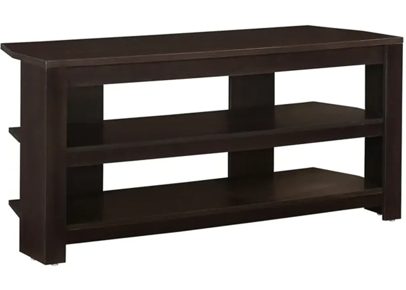 Open Shelving, TV Stand - Dark Brown