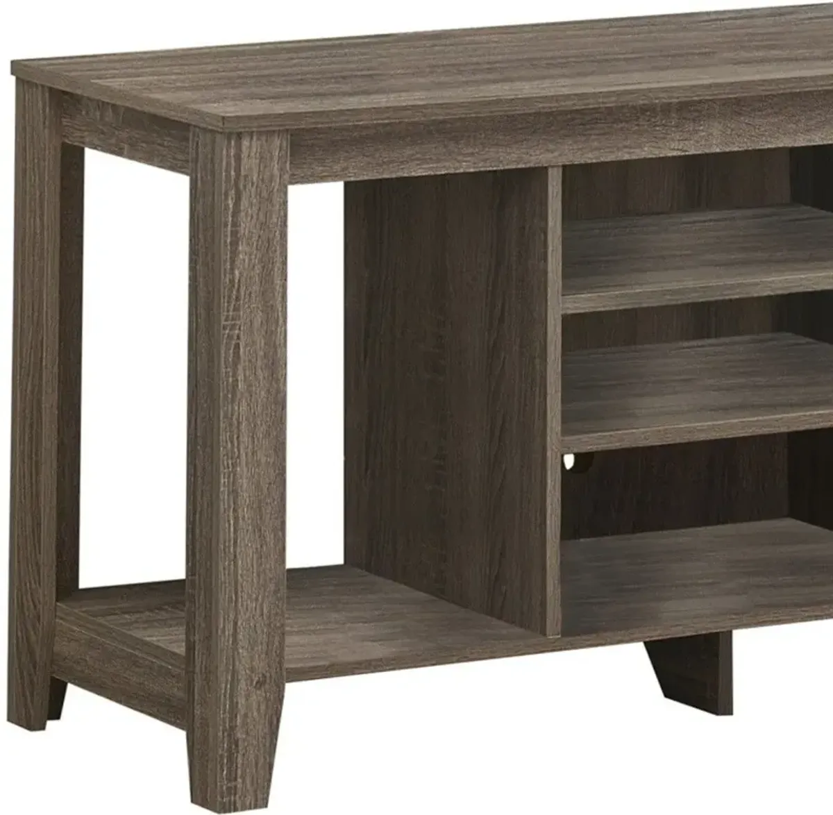 Open Shelving, TV Stand - Deep Taupe