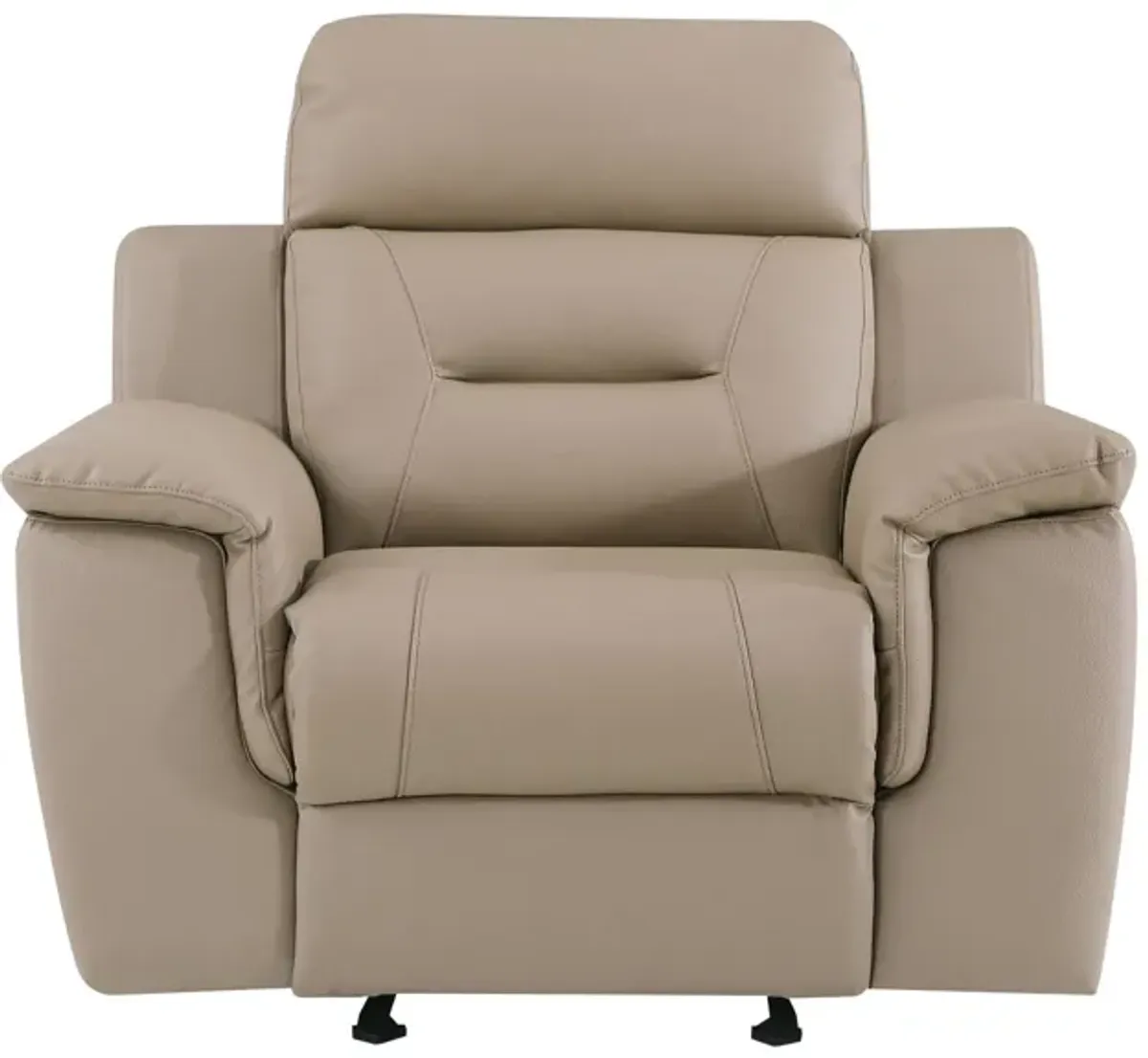 Fascinating Leather Reclining Chair - Beige