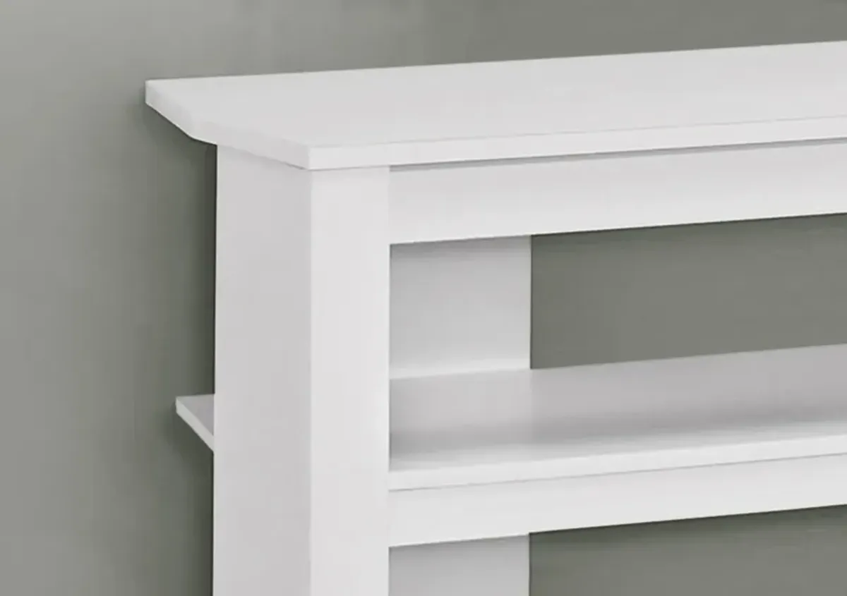 Particleboard Open Shelving TV Stand - White