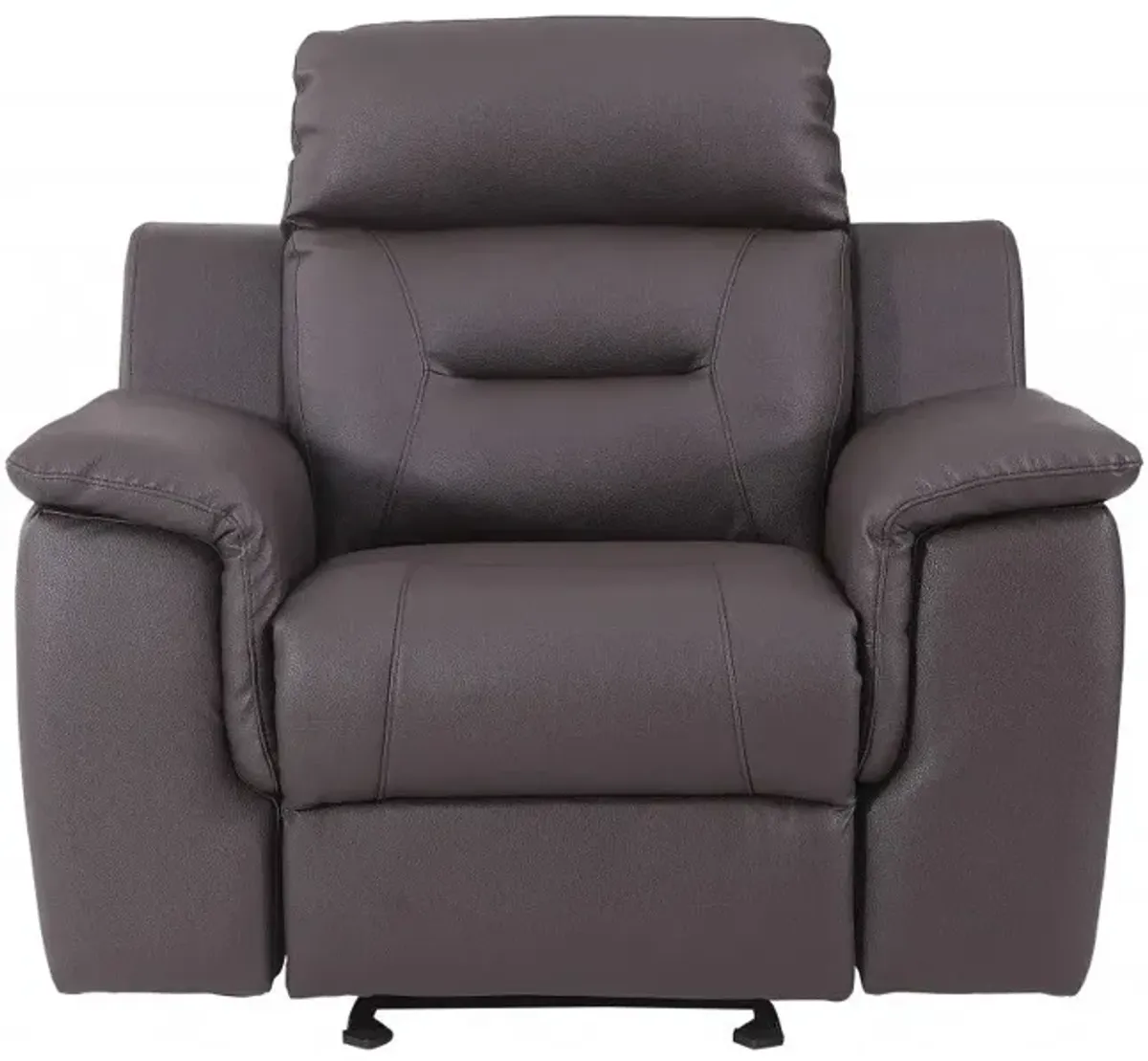 Fascinating Leather Reclining Chair - Brown