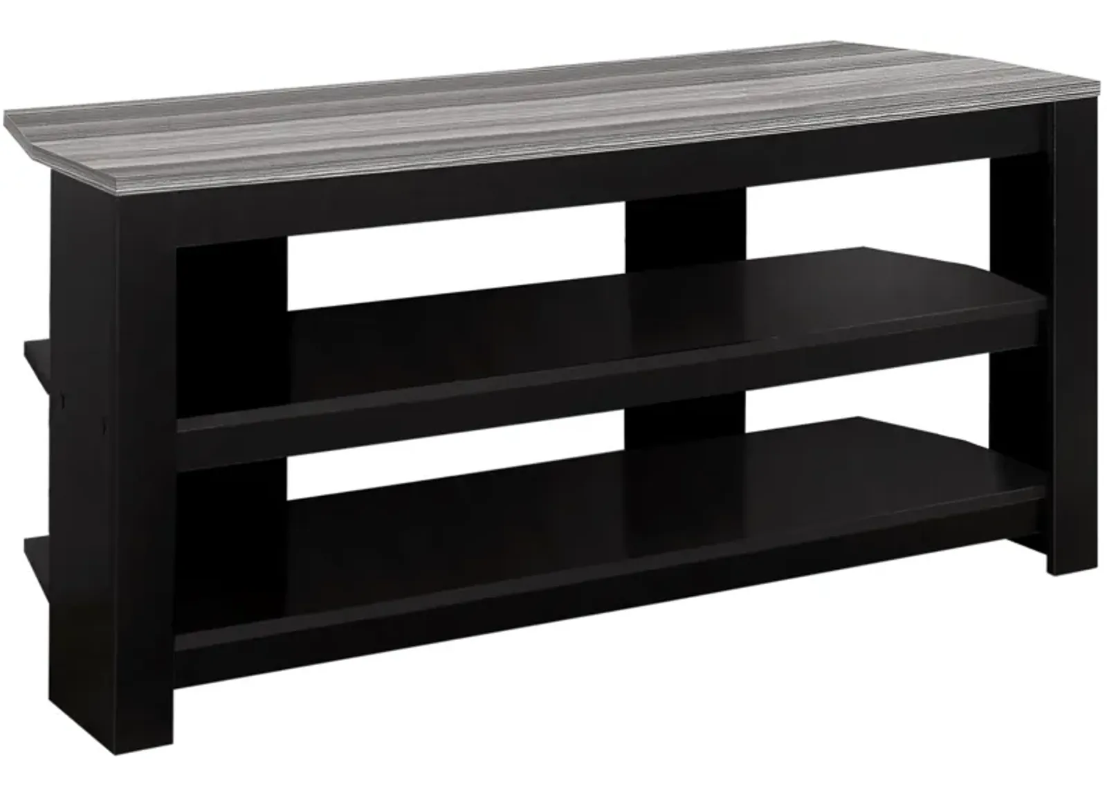 Open Shelving, TV Stand - Black / Gray