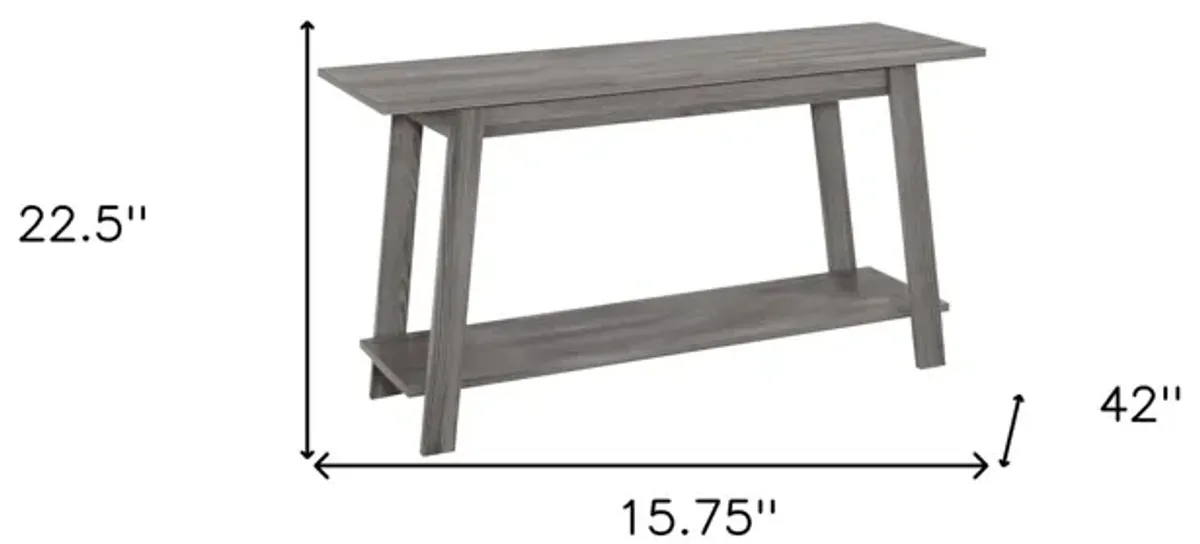 Open Shelving, TV Stand - Gray