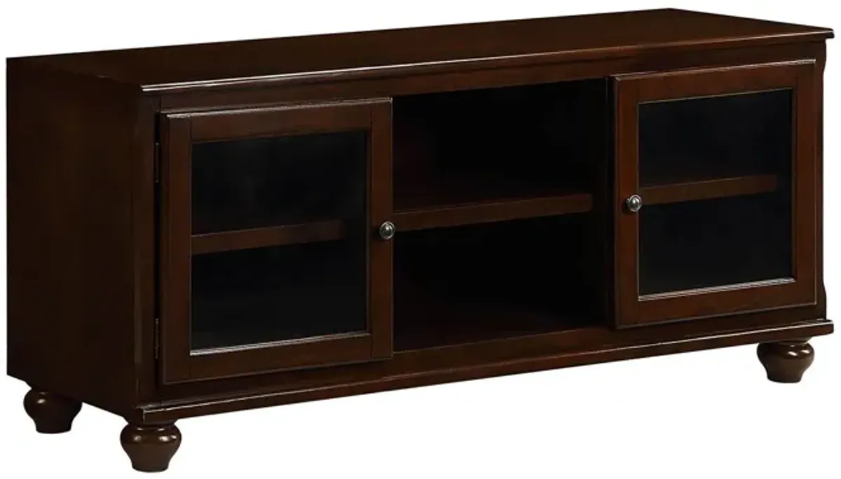 Wood Glass (TV Stand) TV Stand - Walnut