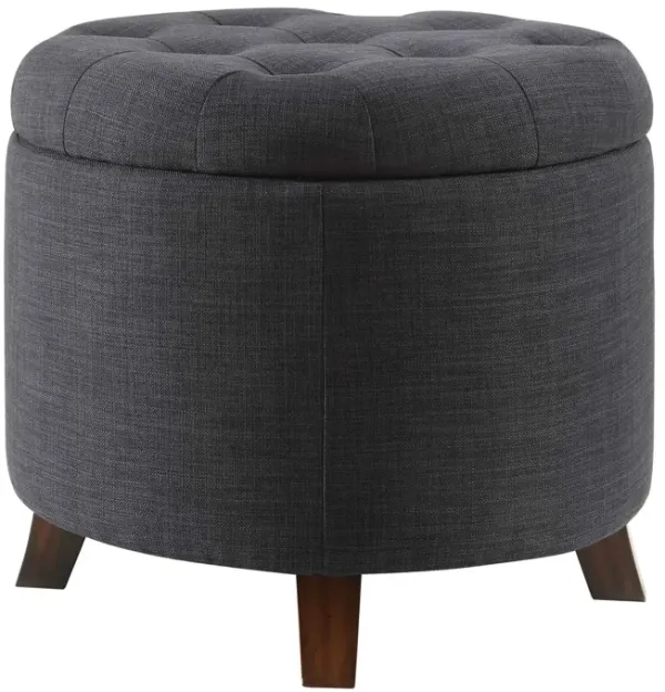 Linen Storage - Dark Blue / Brown