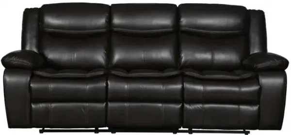Italian Leather Sofa - Brown / Black