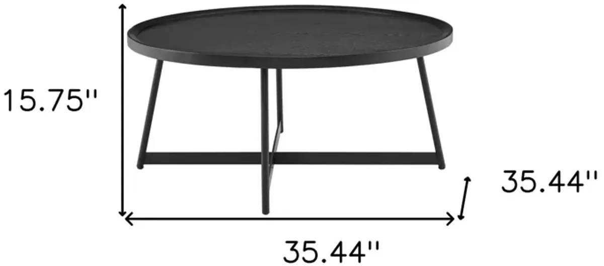 Round Coffee Table - Black