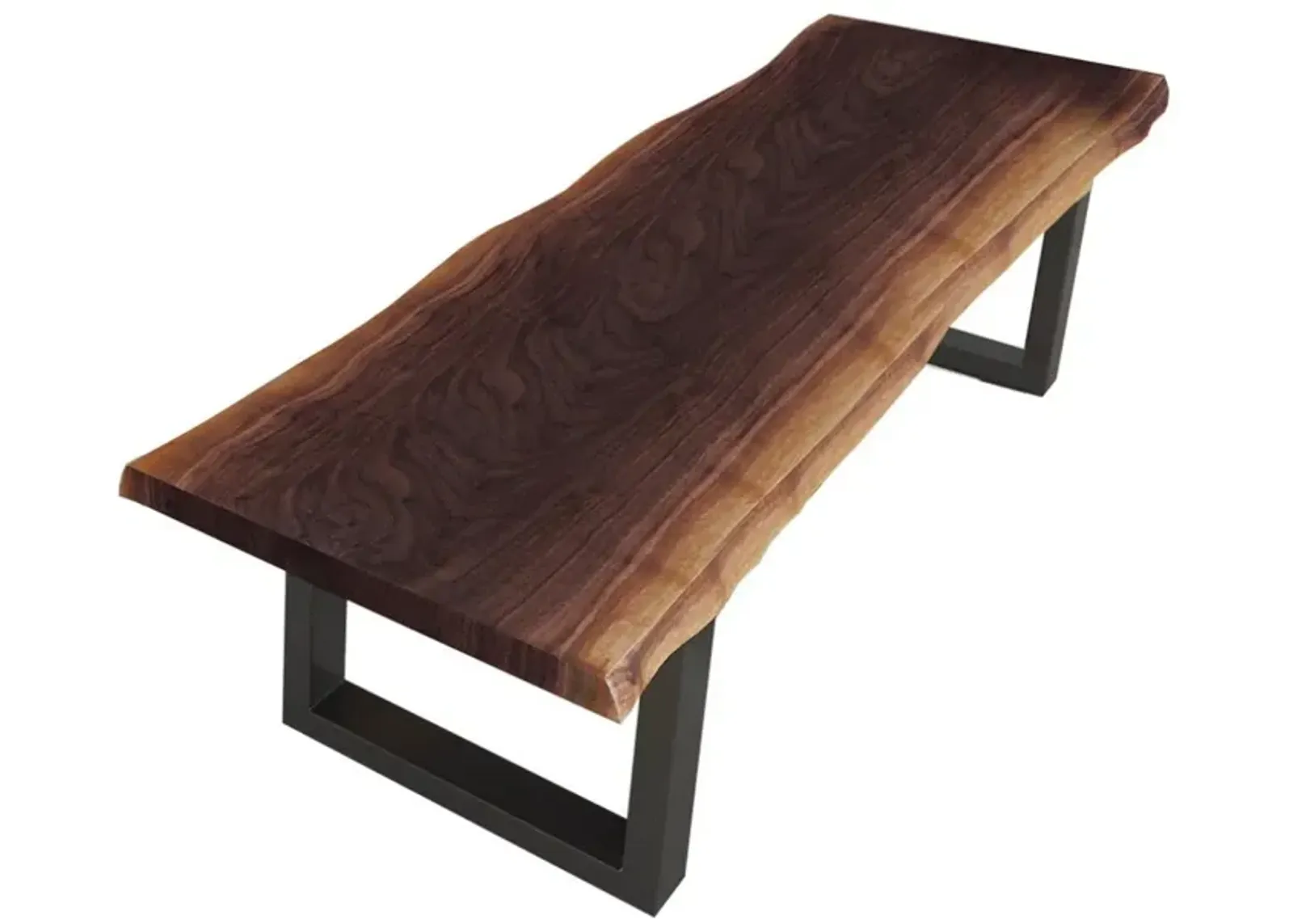 Solid Wooden, Dining Bench - Brown / Black