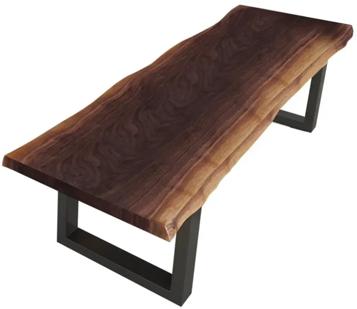 Solid Wooden, Dining Bench - Brown / Black