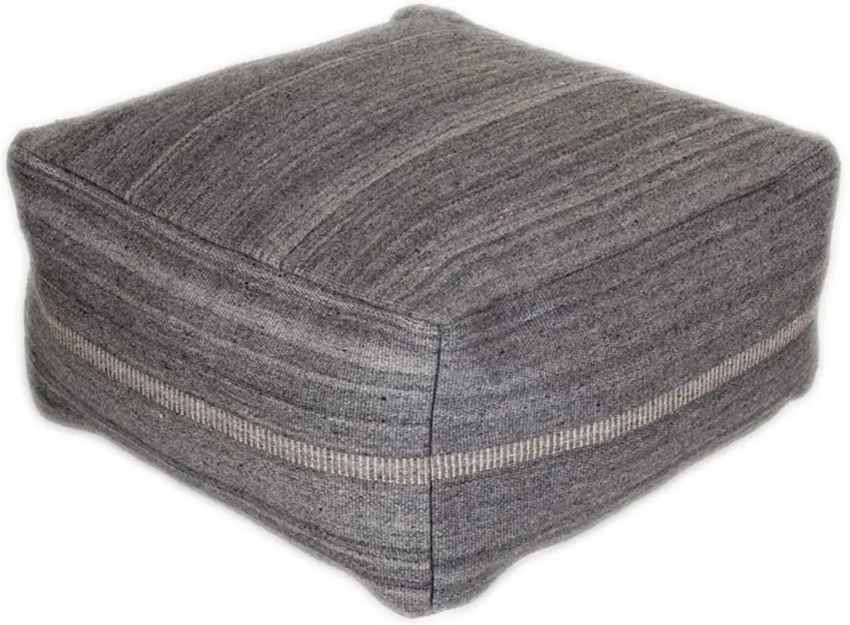 Stylish Pouf - Steel Gray