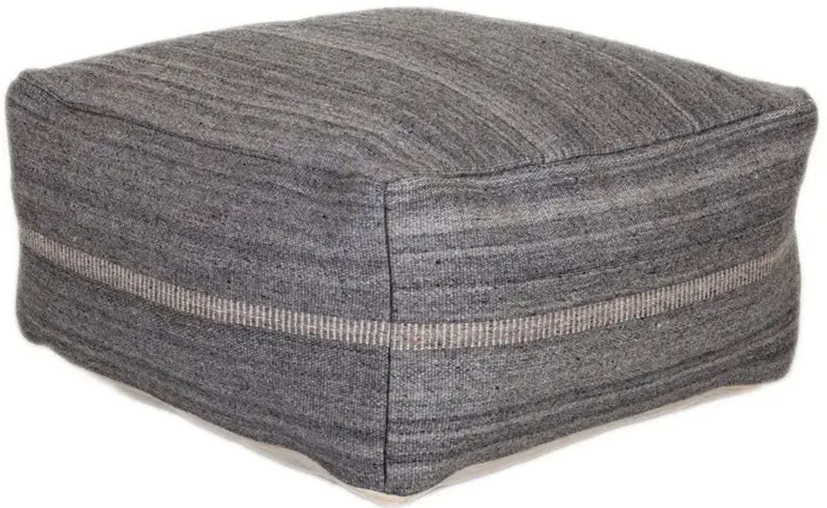 Stylish Pouf - Steel Gray