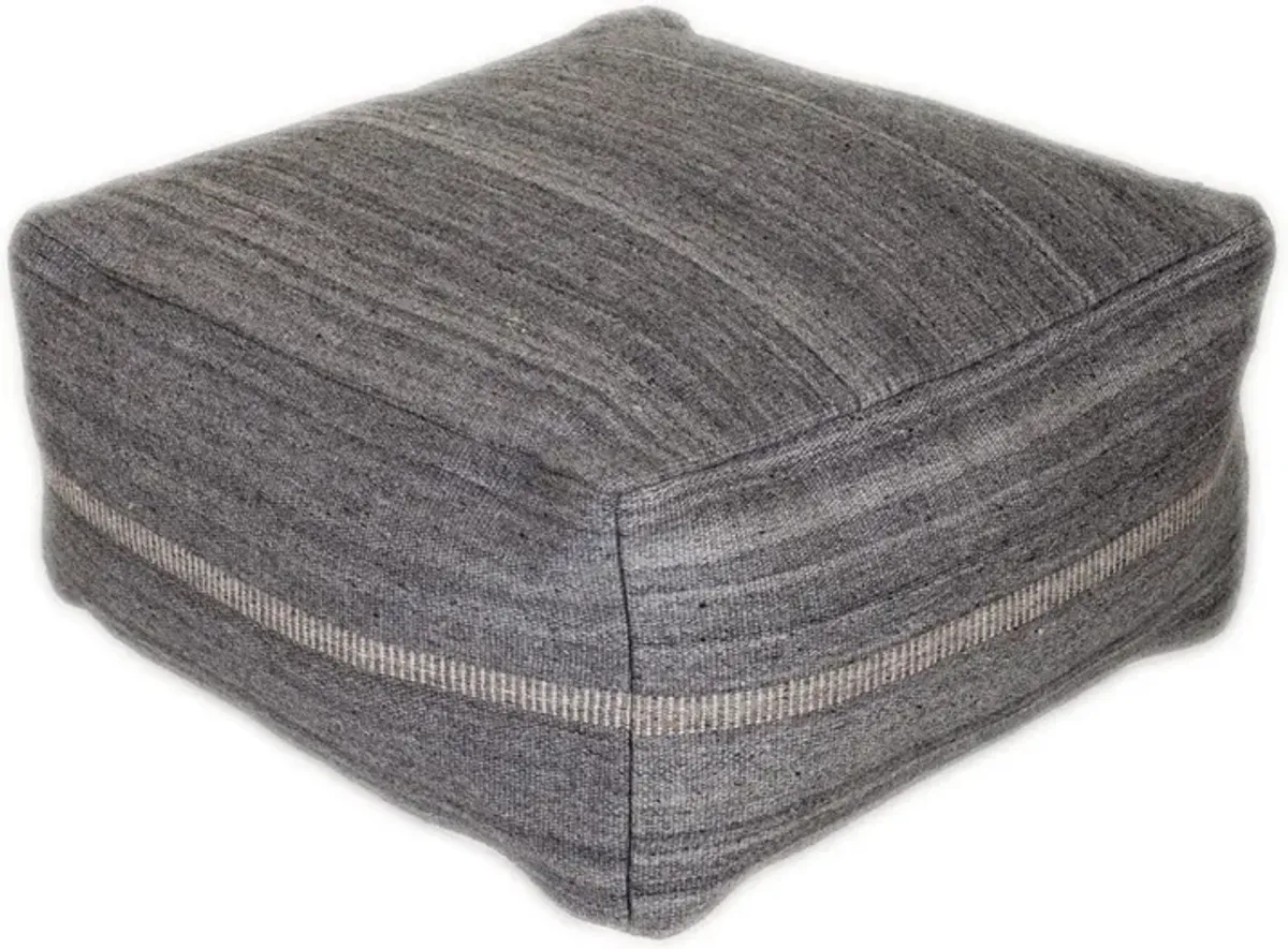 Stylish Pouf - Steel Gray