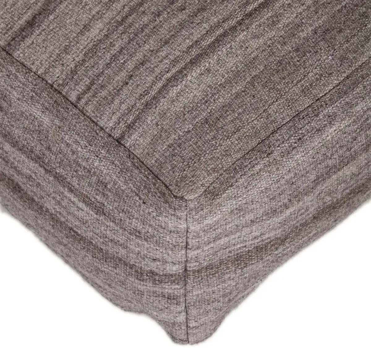 Pouf - Stone Gray / Brown