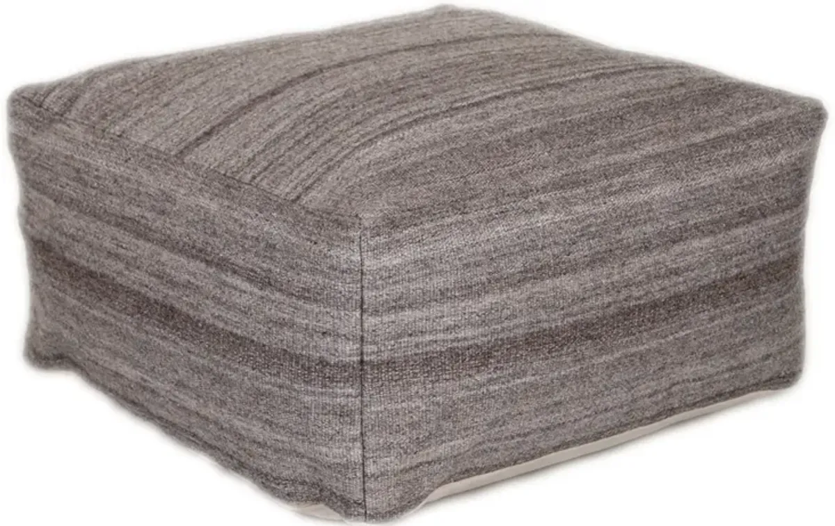 Pouf - Stone Gray / Brown