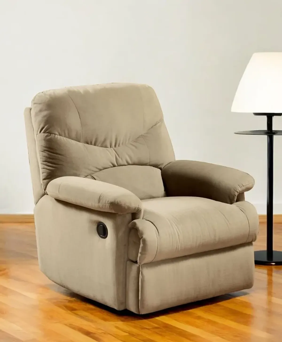 Microfiber Recliner - Beige