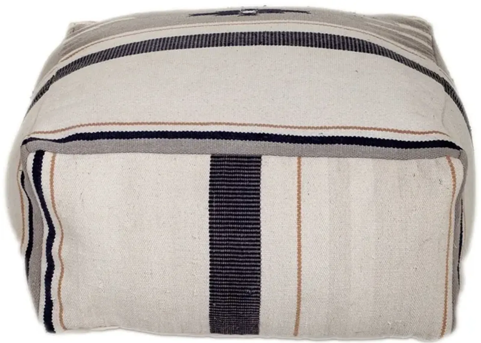 Pouf - Aztec Gray Navy / Beige