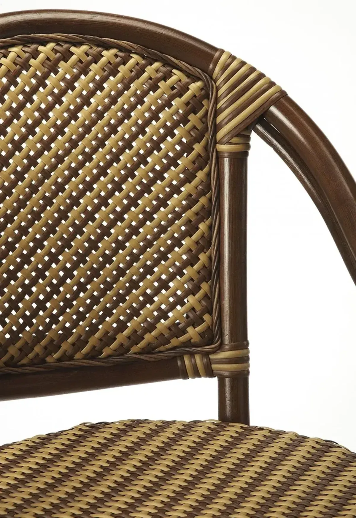 Rattan Bar Chair - Brown