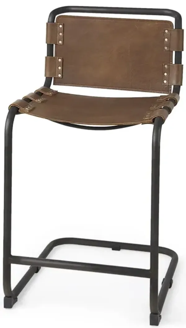 Steel Bar Chair - Brown / Black
