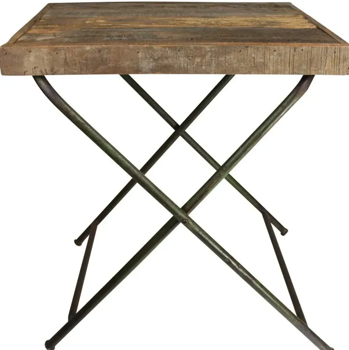 Wood Solid Wood End Table - Charcoal / Brown